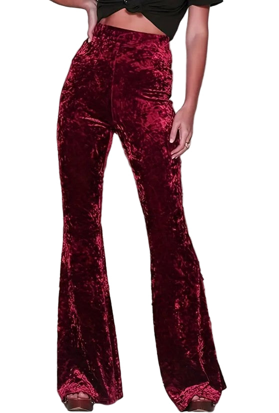 Red Velvet Stretch Flare
