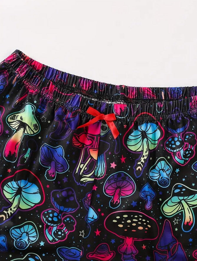 Mushroom Lounge tank and shorts set