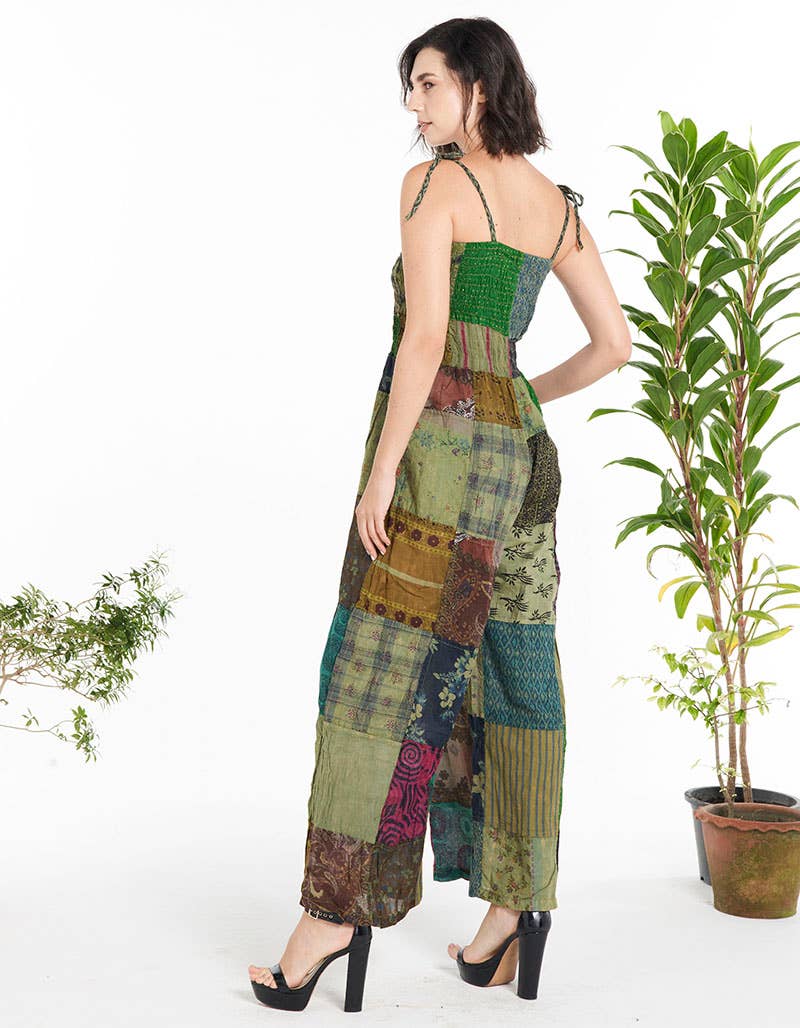 PATCHWORK COTTON OVERALL