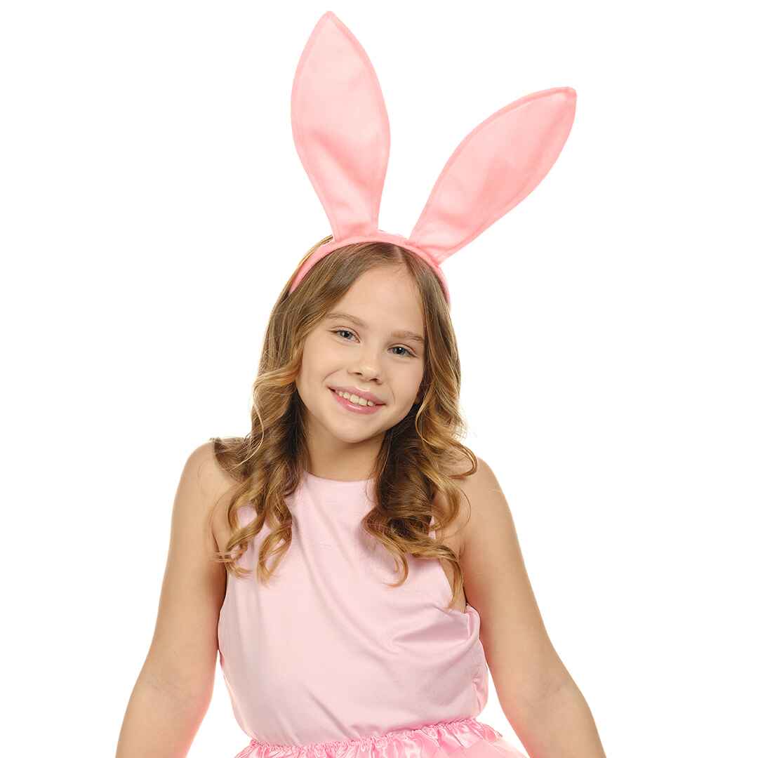 Playboy Bunny Ears Headband - Velvet Pink Rabbit Ears