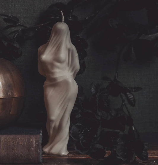 FULL VEILED WOMAN CANDLE | PILLAR
