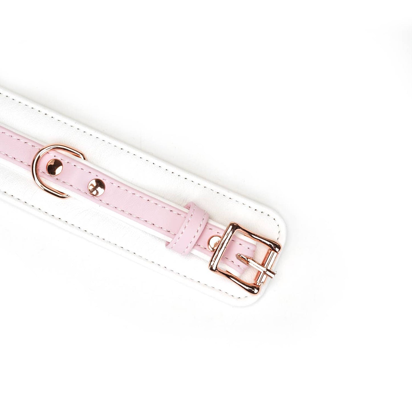 White & Pink Fairy Leather Hand Cuffs