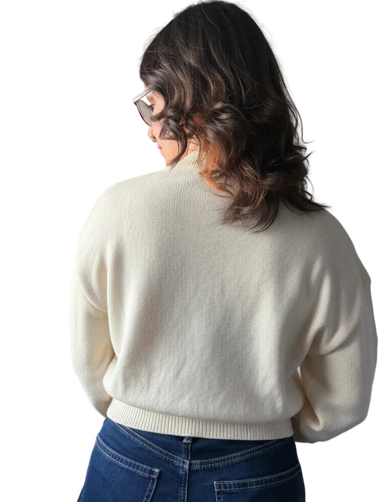 Bumble bee open cropped cardigan