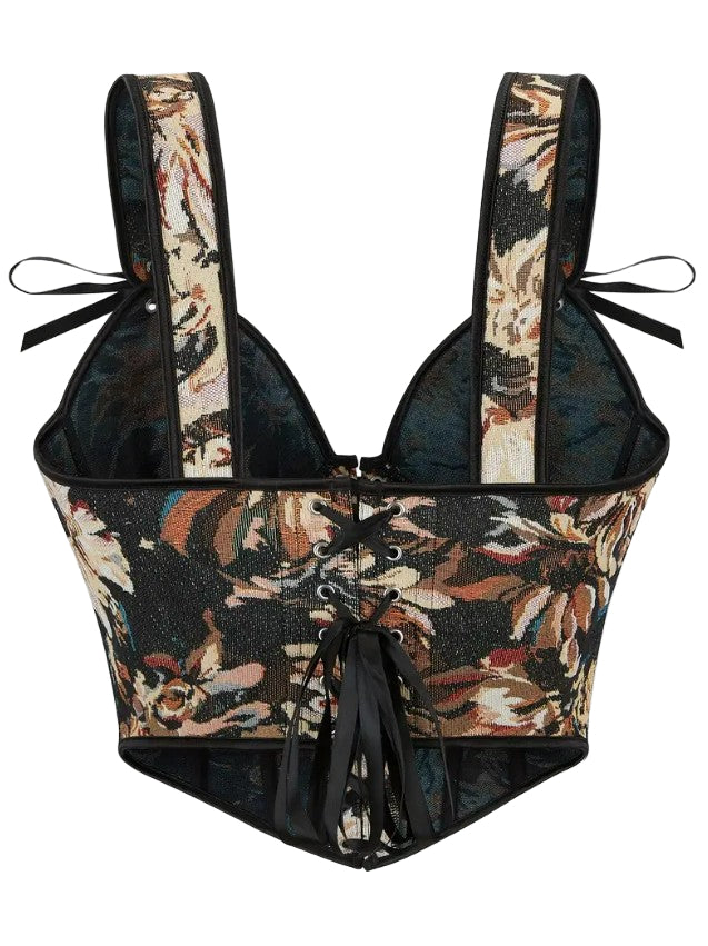 Vintage Haze Floral Corset