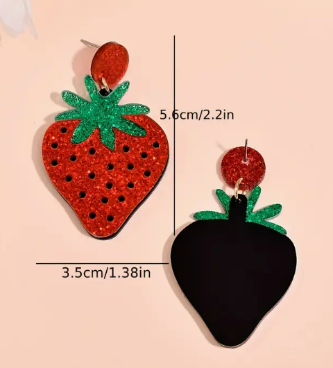Strawberry Sparkle Earrings