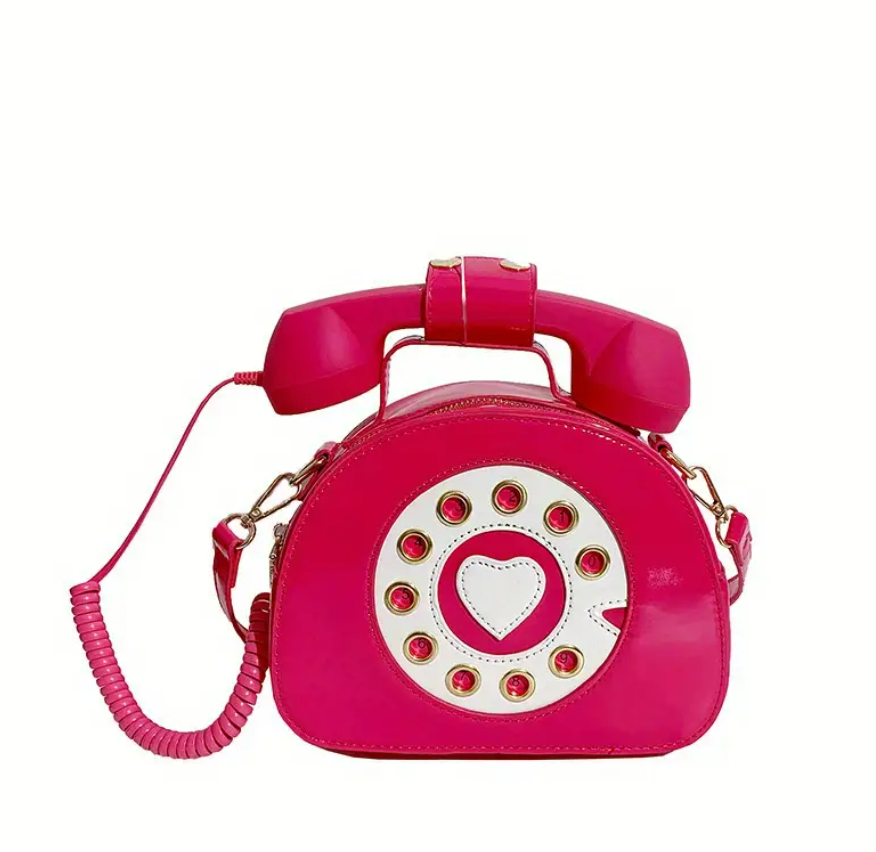 Retro Rotary Phone Crossbody Bag