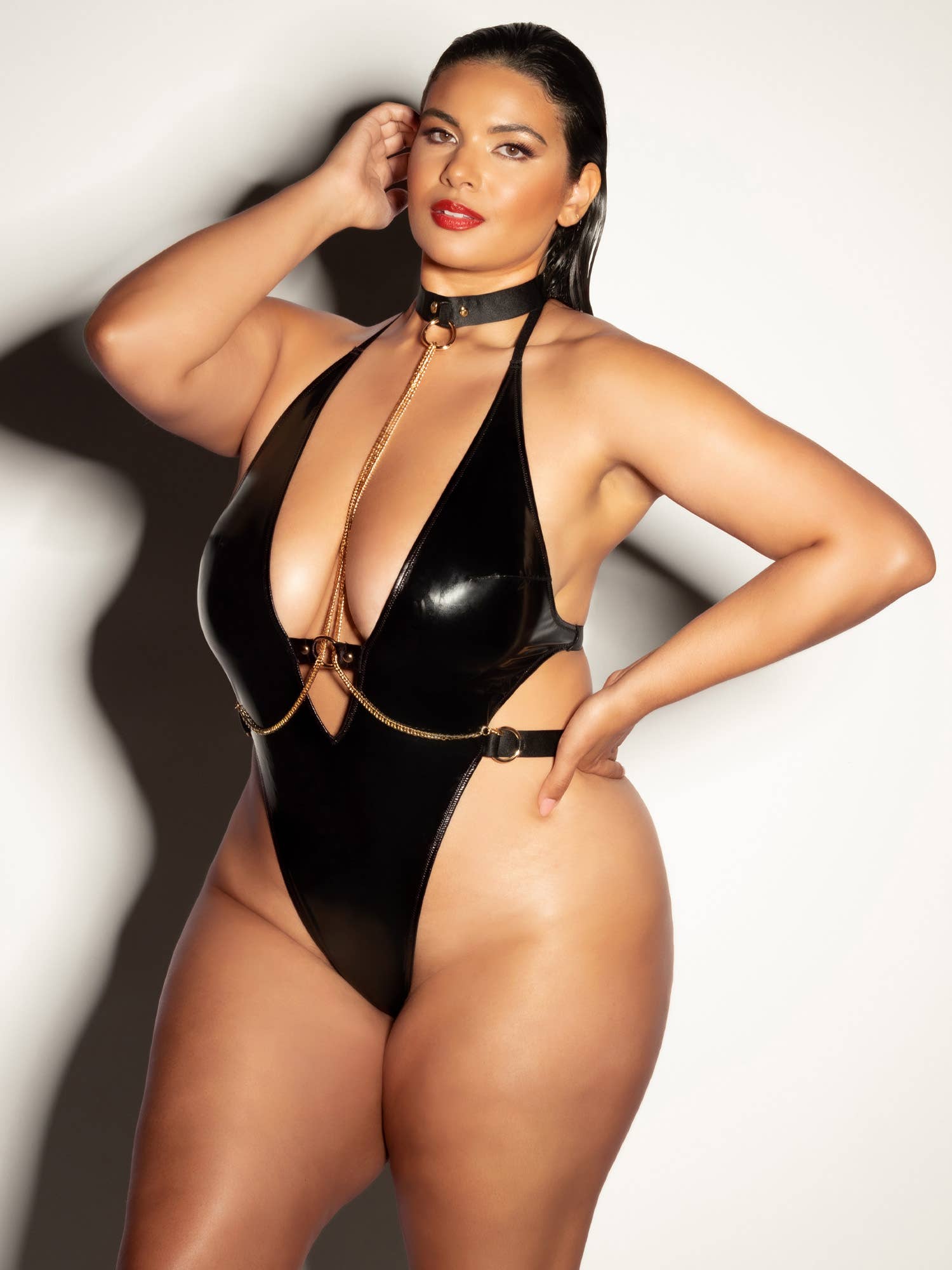 Bad B* Vinyl Teddy in Naughty in Noir - Shop Milly