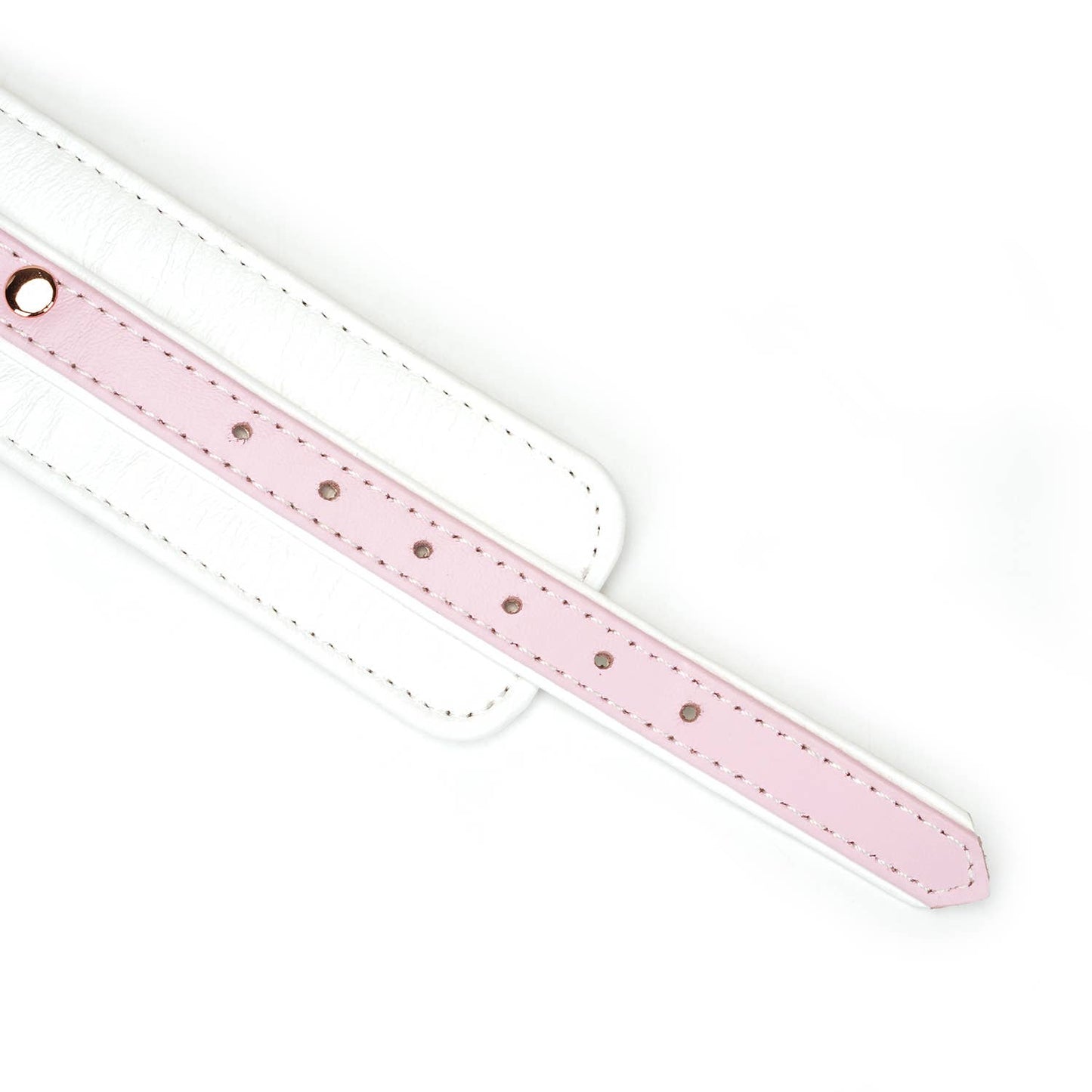 White & Pink Fairy Leather Hand Cuffs