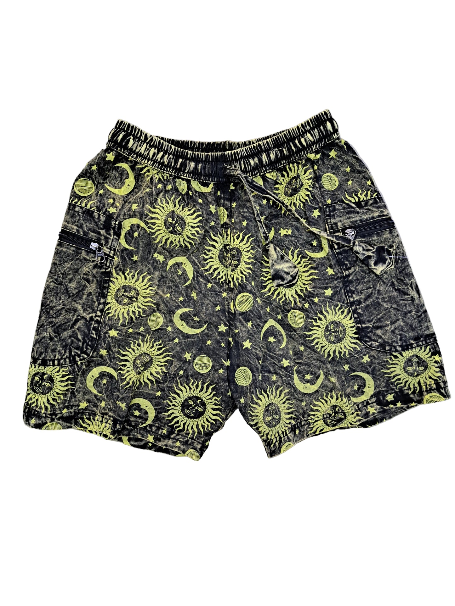 Cotton Sun and Moon Shorts