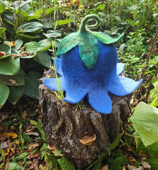 Moss & Thimble Bluebell Blossom handcrafted hat